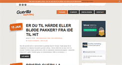 Desktop Screenshot of guerillamarketing.dk