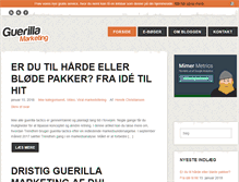 Tablet Screenshot of guerillamarketing.dk